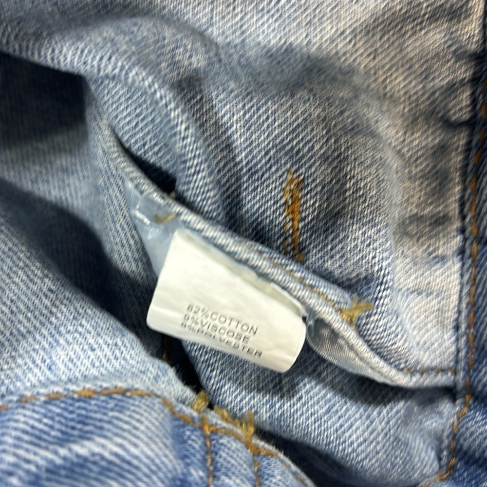Justalwart trucker denim jacket viscose blended button down coat XL - Picture 12 of 15